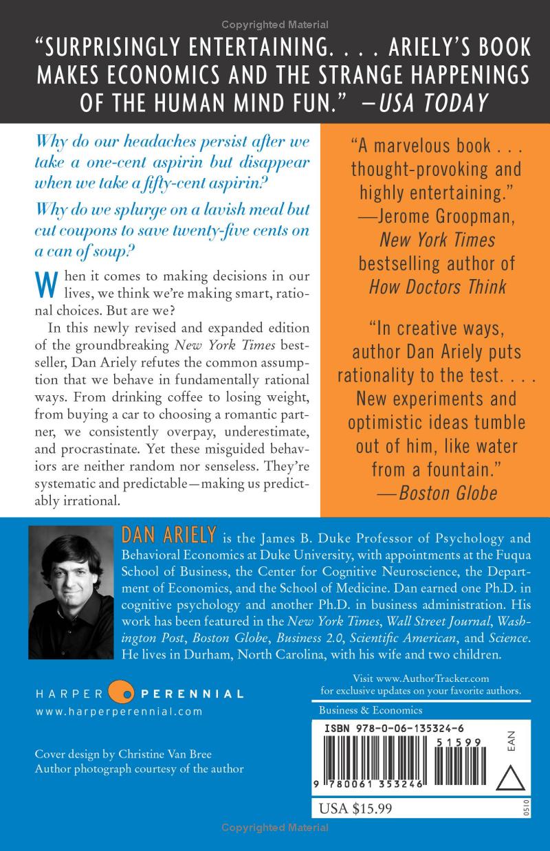 Predictably Irrational by Dr. Dan Ariely