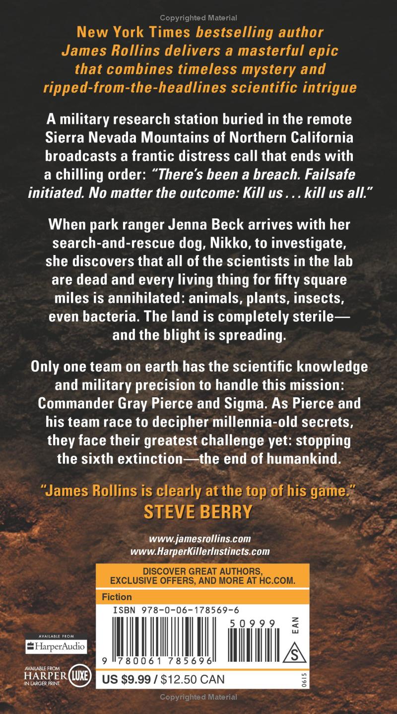 The Sixth Extinction by James Rollins