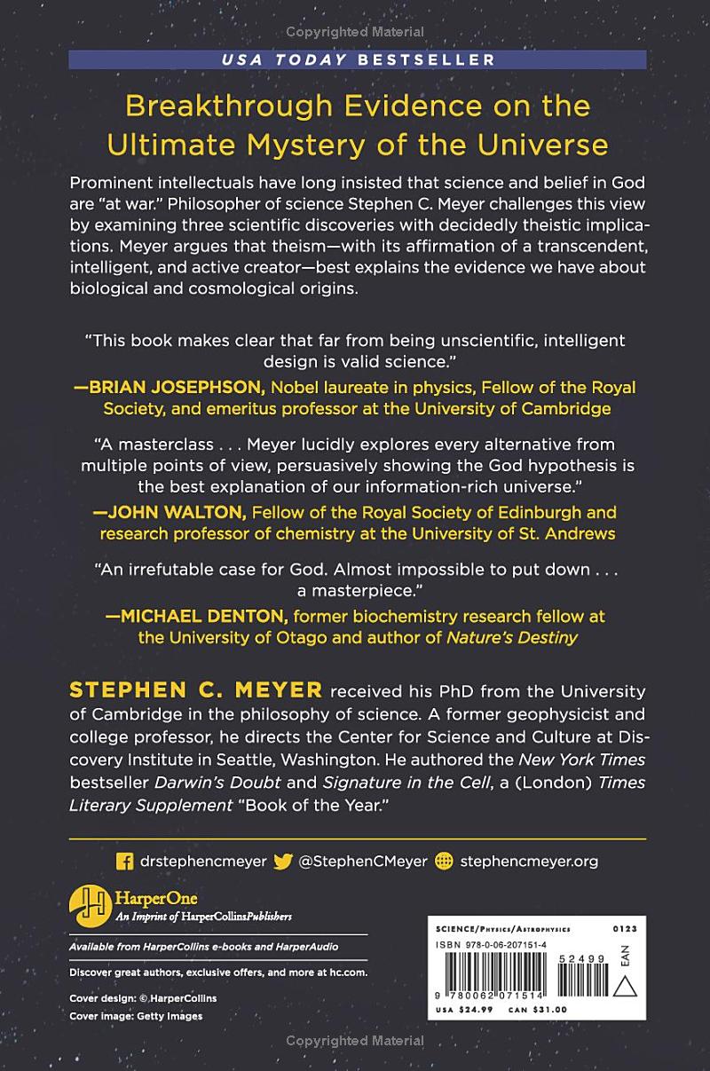 Return of the God Hypothesis by Stephen C. Meyer