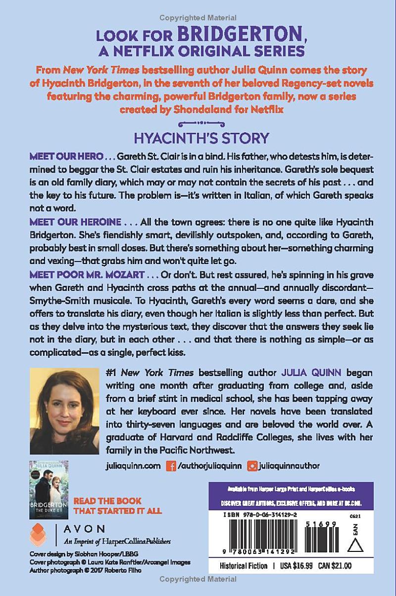 It's in His Kiss: Bridgerton: Hyancinth's Story by Julia Quinn