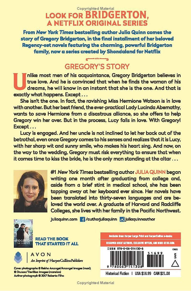 On the Way to the Wedding: Bridgerton by Julia Quinn