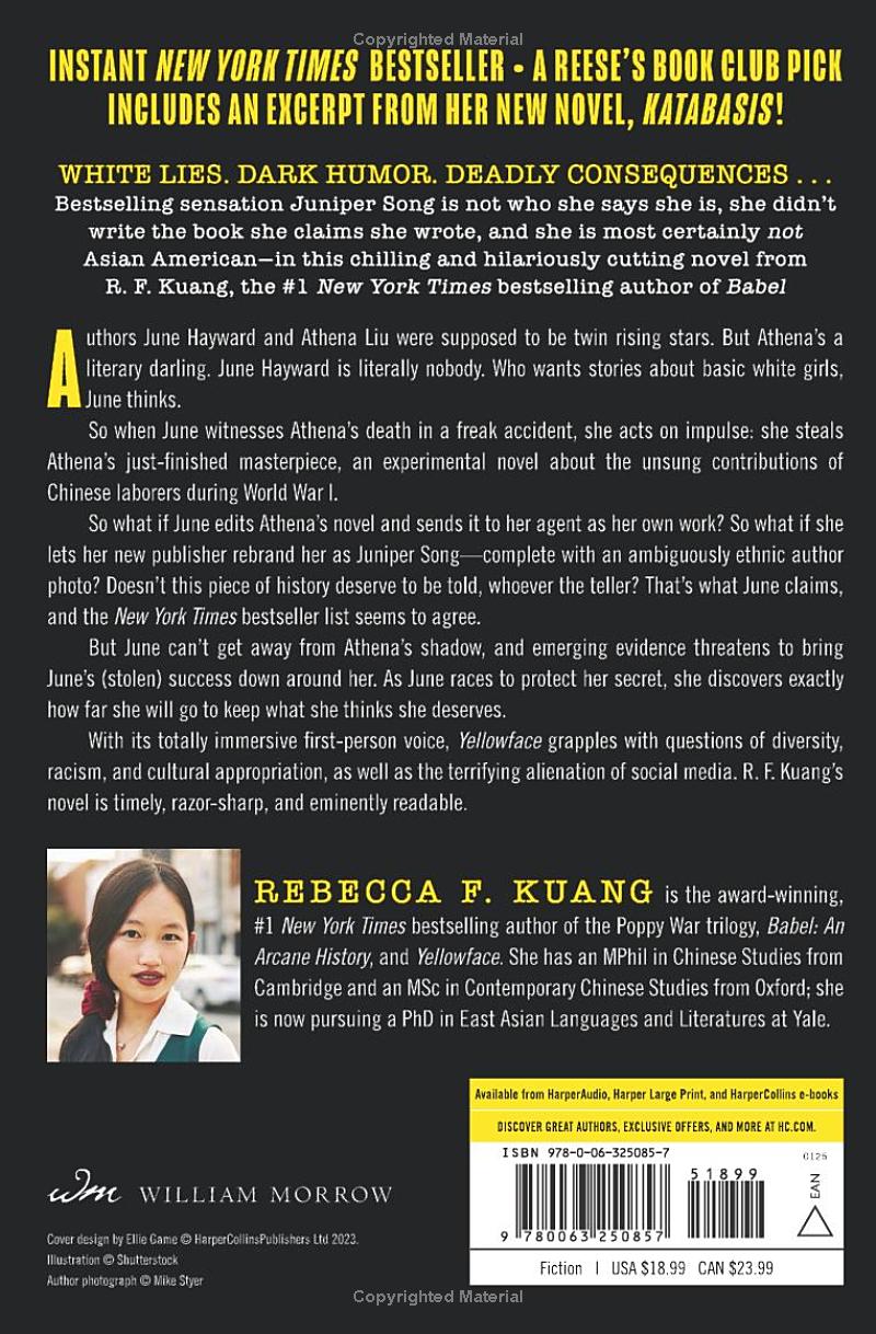 Yellowface by R. F Kuang
