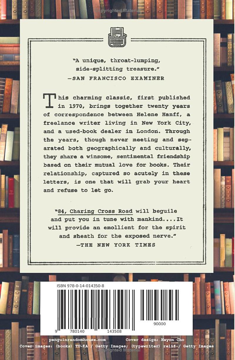 84, Charing Cross Road by Helene Hanff