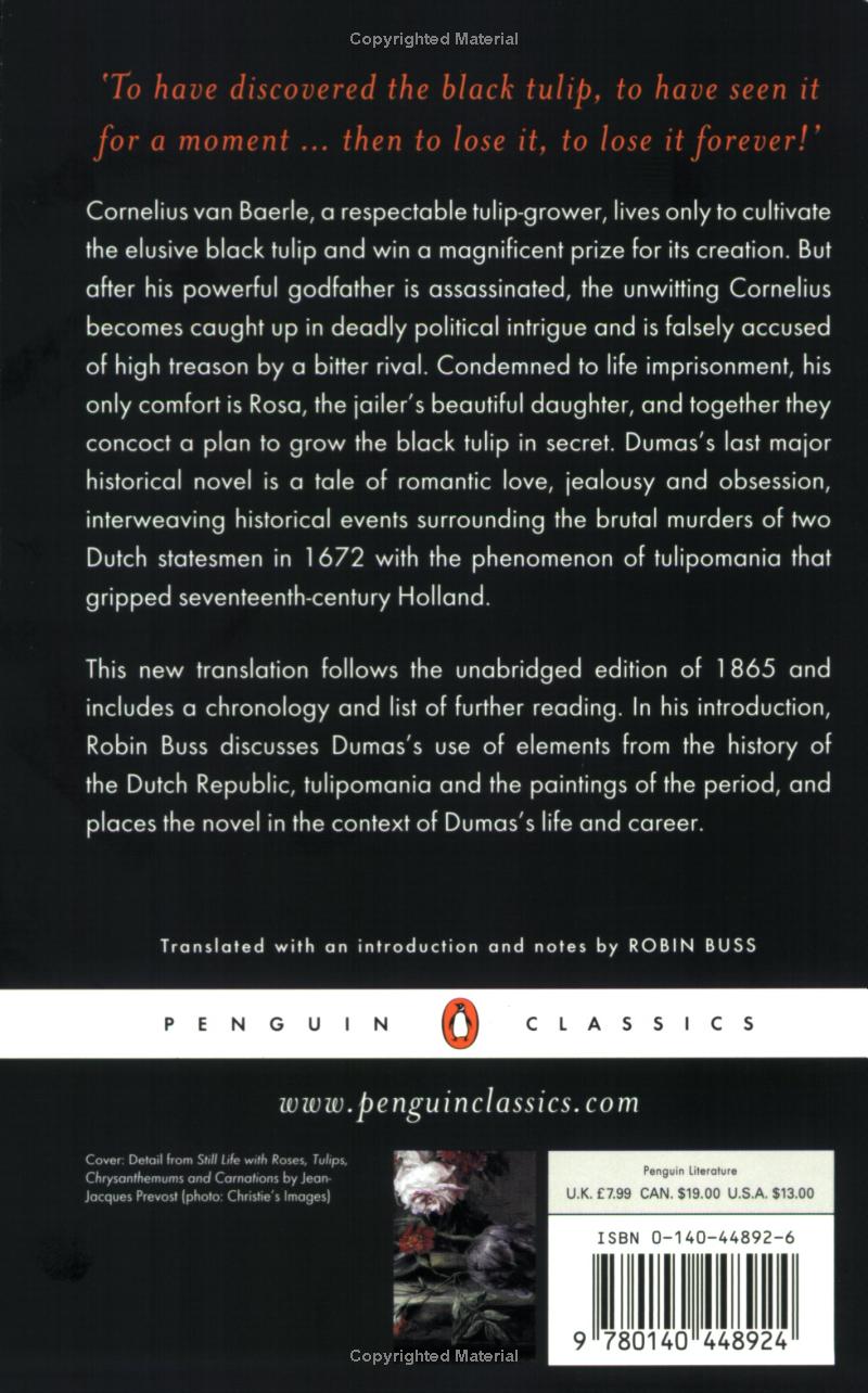 The Black Tulip by Alexandre Dumas père
