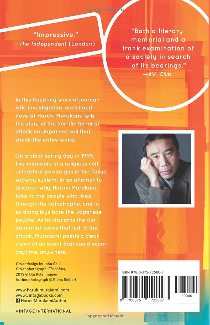 Underground by Haruki Murakami