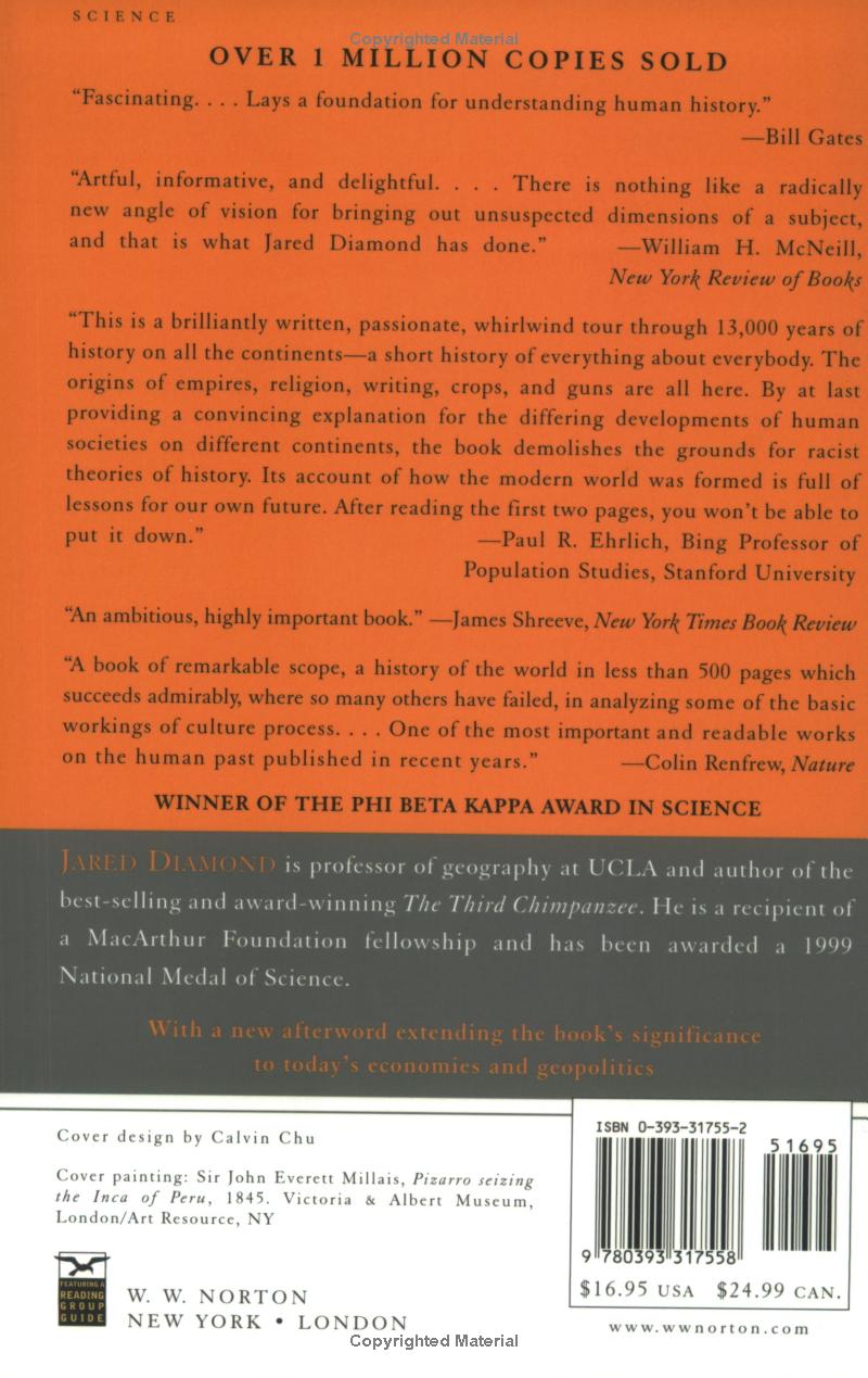 Guns, Germs, and Steel by Jared Diamond Ph.D.