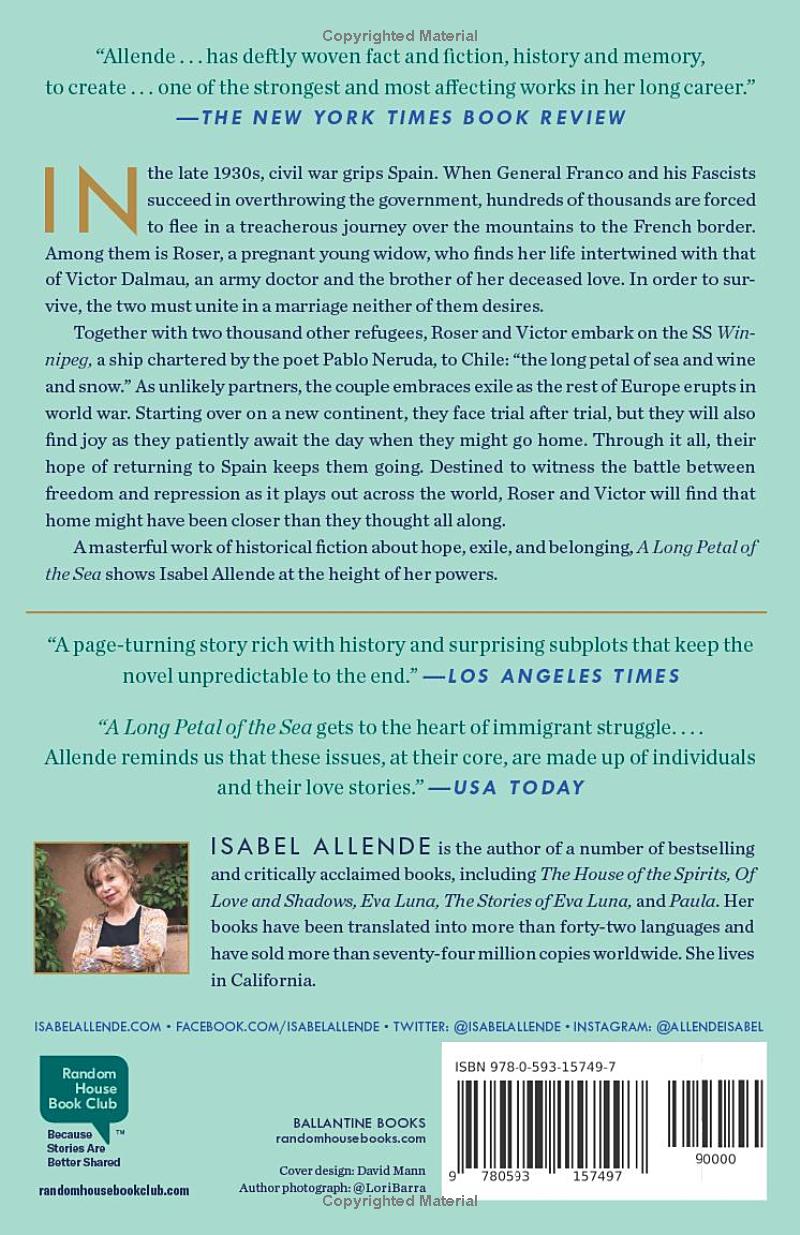 A Long Petal of the Sea by Isabel Allende