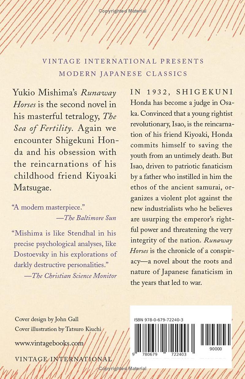 Runaway Horses by Yukio Mishima