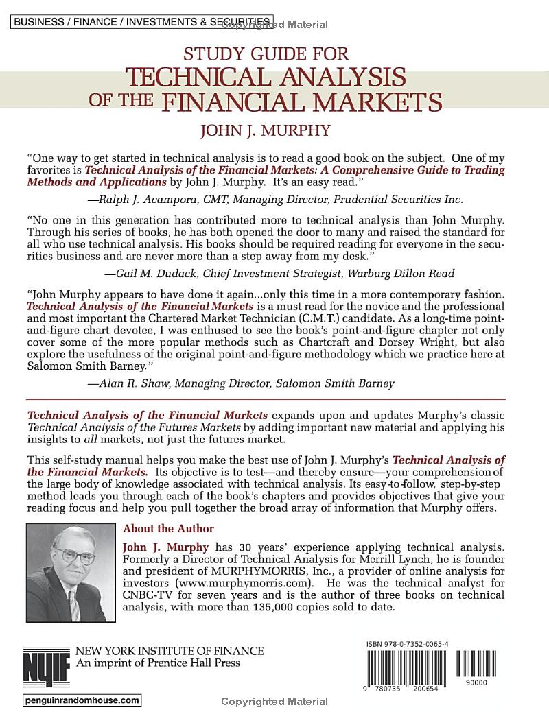 Study Guide to Technical Analysis of the Financial Markets by John J. Murphy