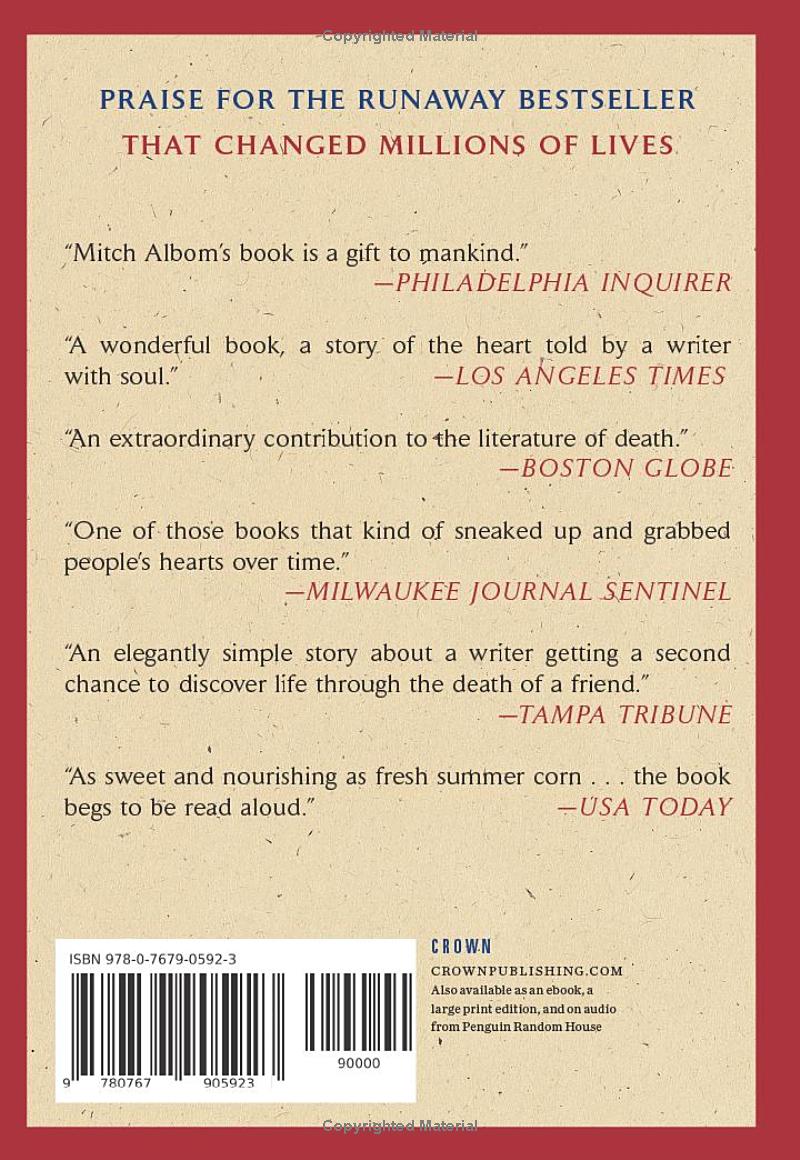 Tuesdays with Morrie by Mitch Albom