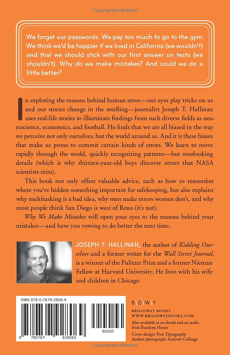 Why We Make Mistakes by Joseph T. Hallinan