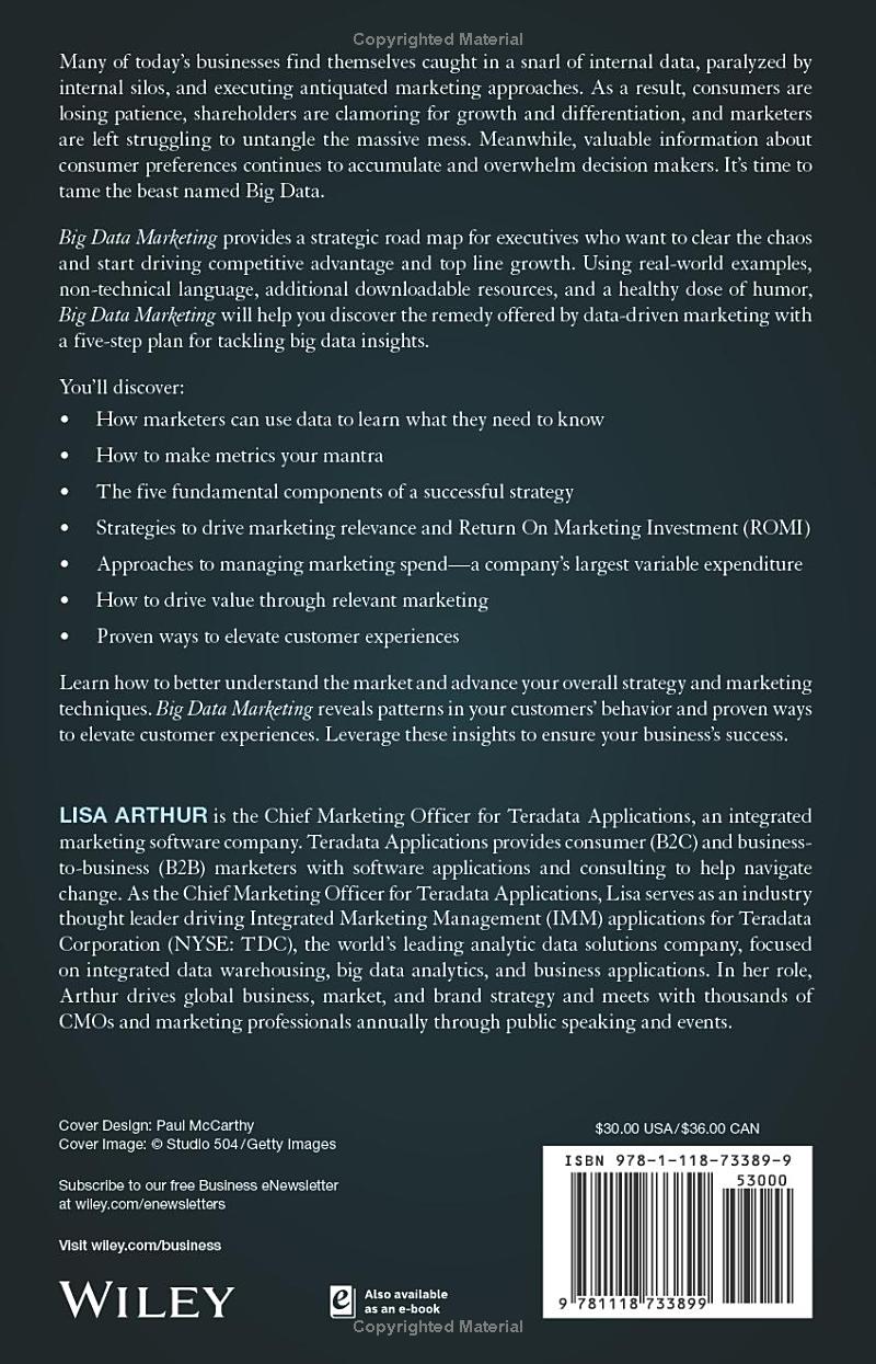 Big Data Marketing by Lisa Arthur
