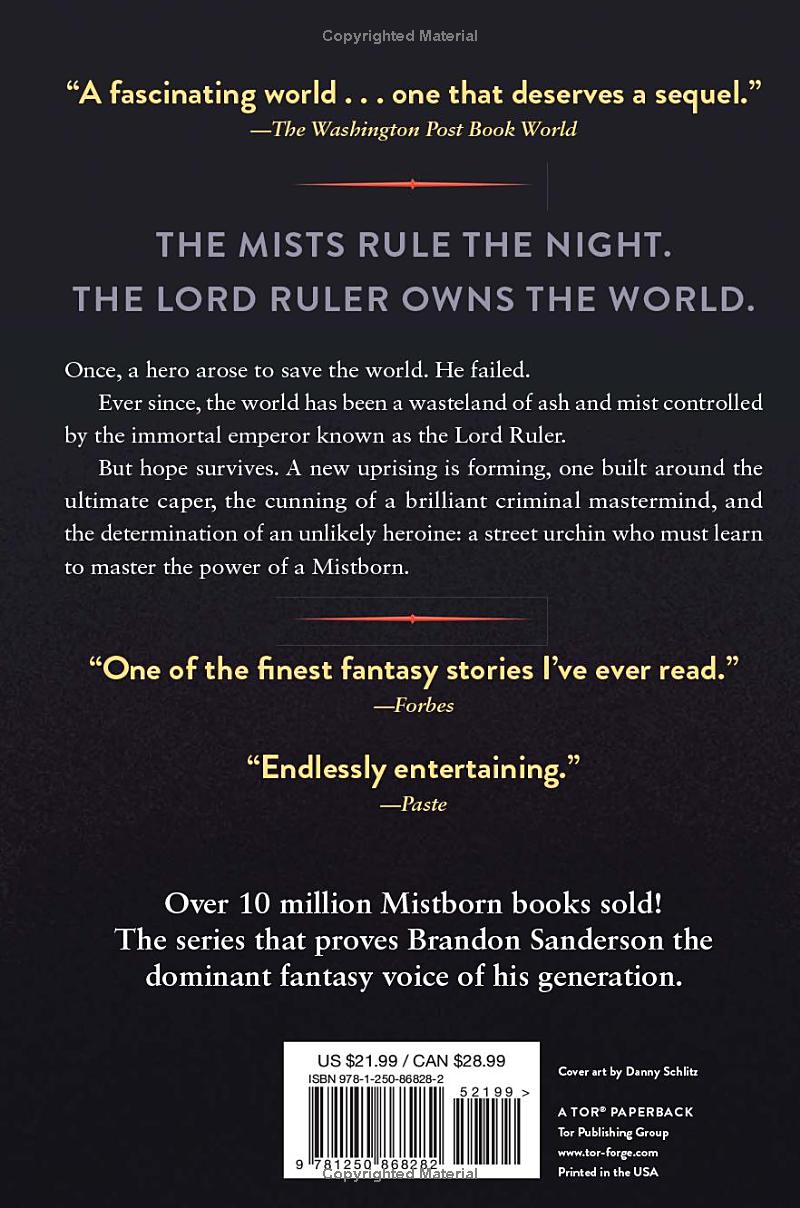 Mistborn by Brandon Sanderson