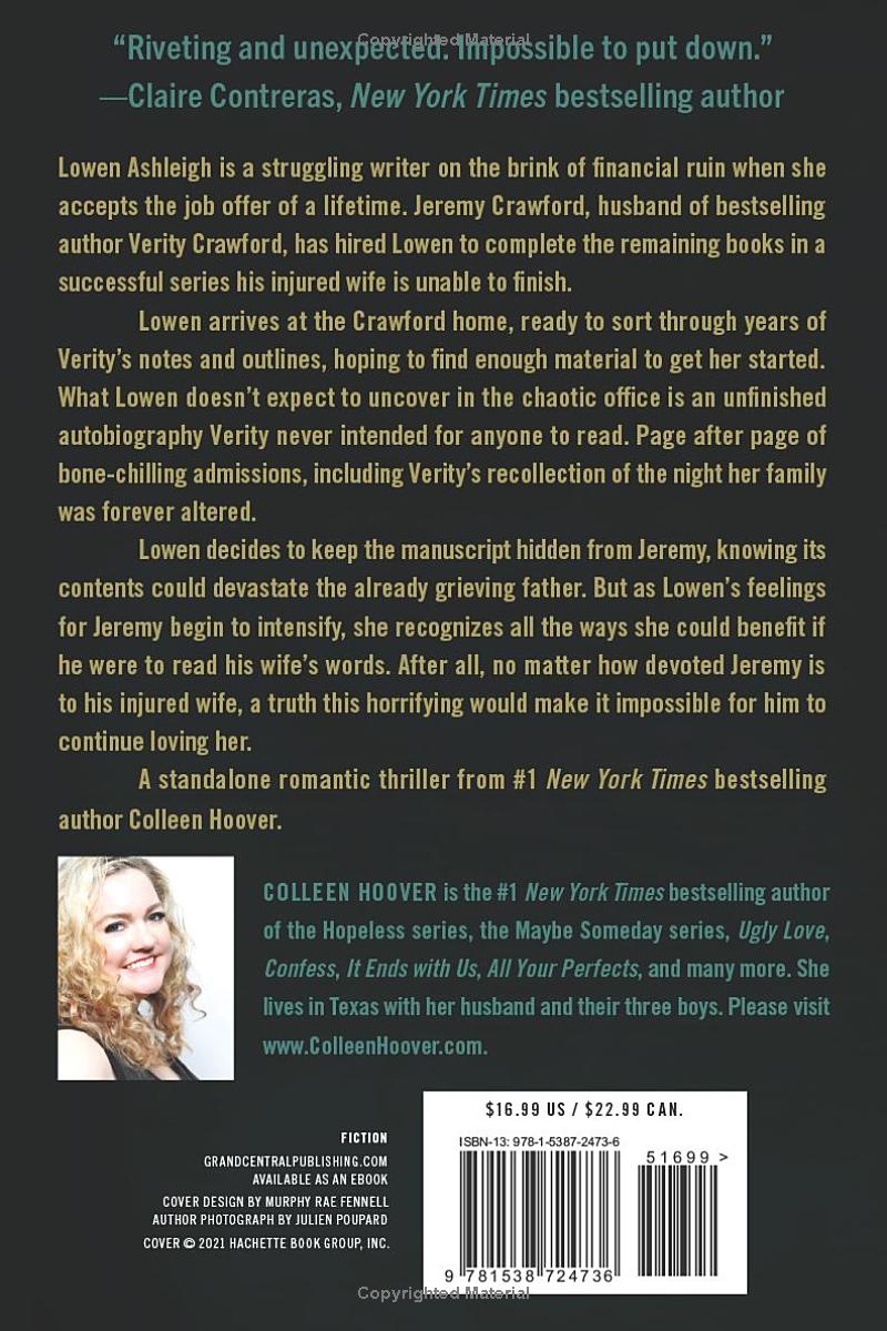 Verity by Colleen Hoover