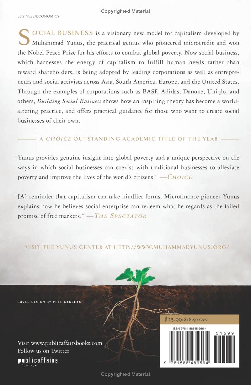Building Social Business by Muhammad Yunus