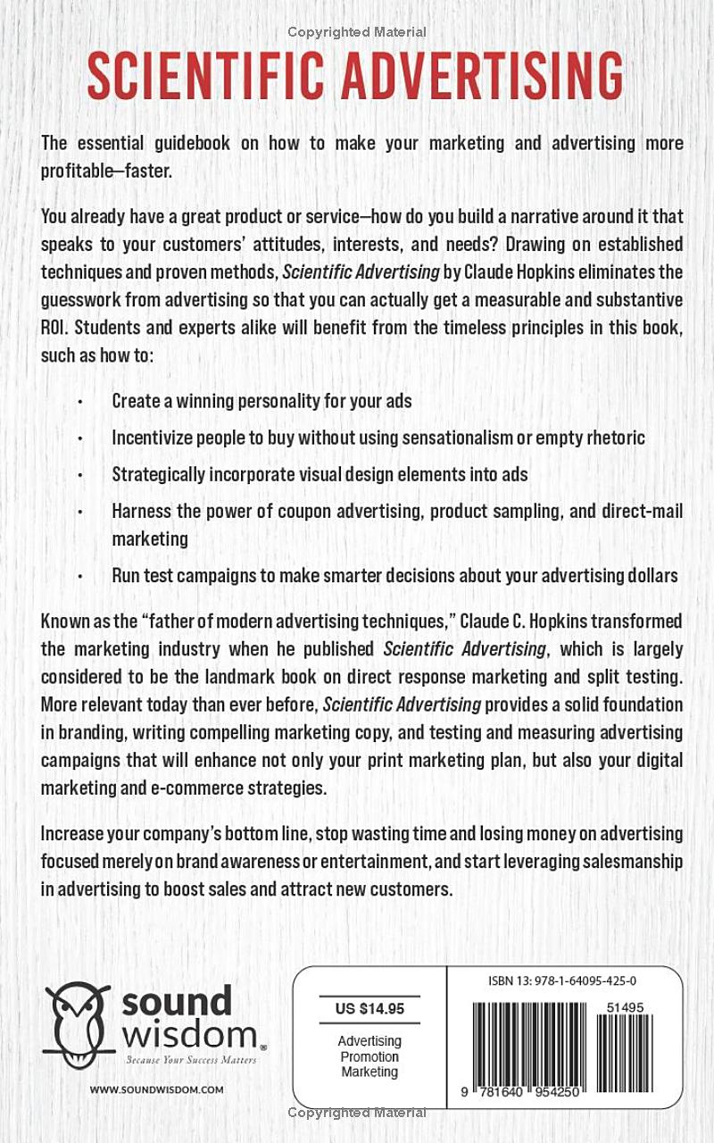 Scientific Advertising by Claude Hopkins