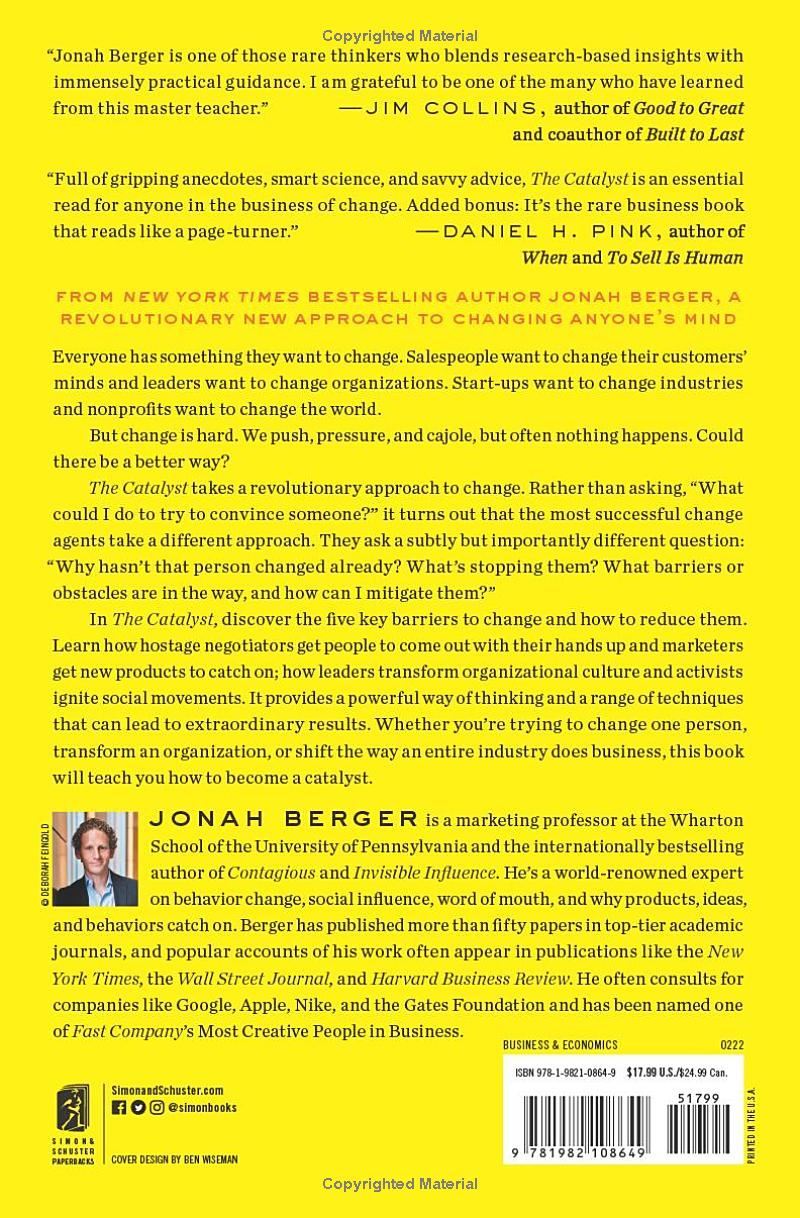 The Catalyst by Jonah Berger