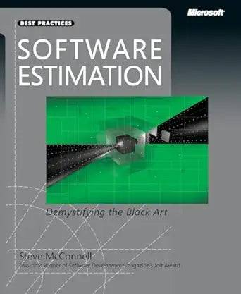 Software Estimation
by Steve McConnell