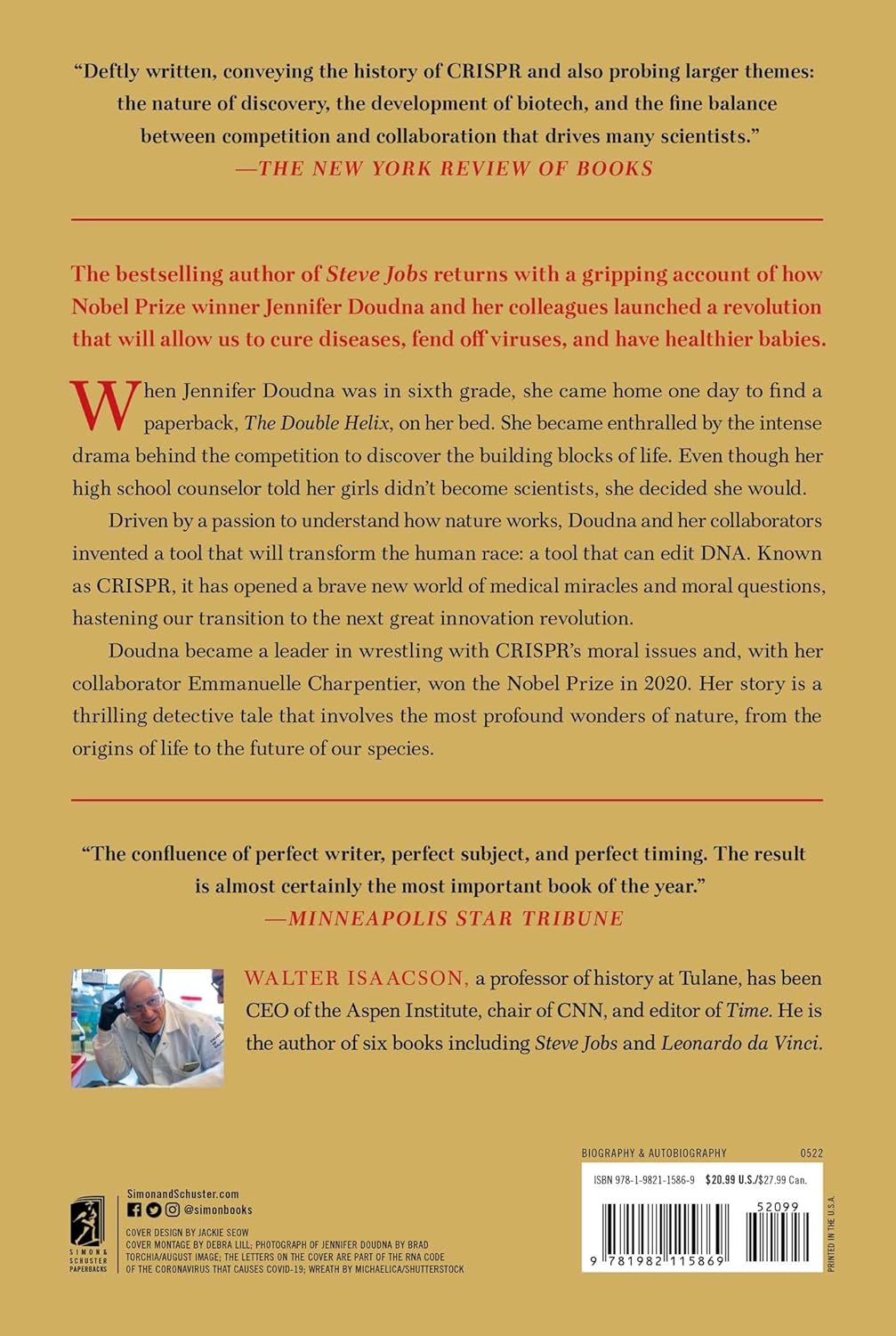 The Code Breaker by Walter Isaacson