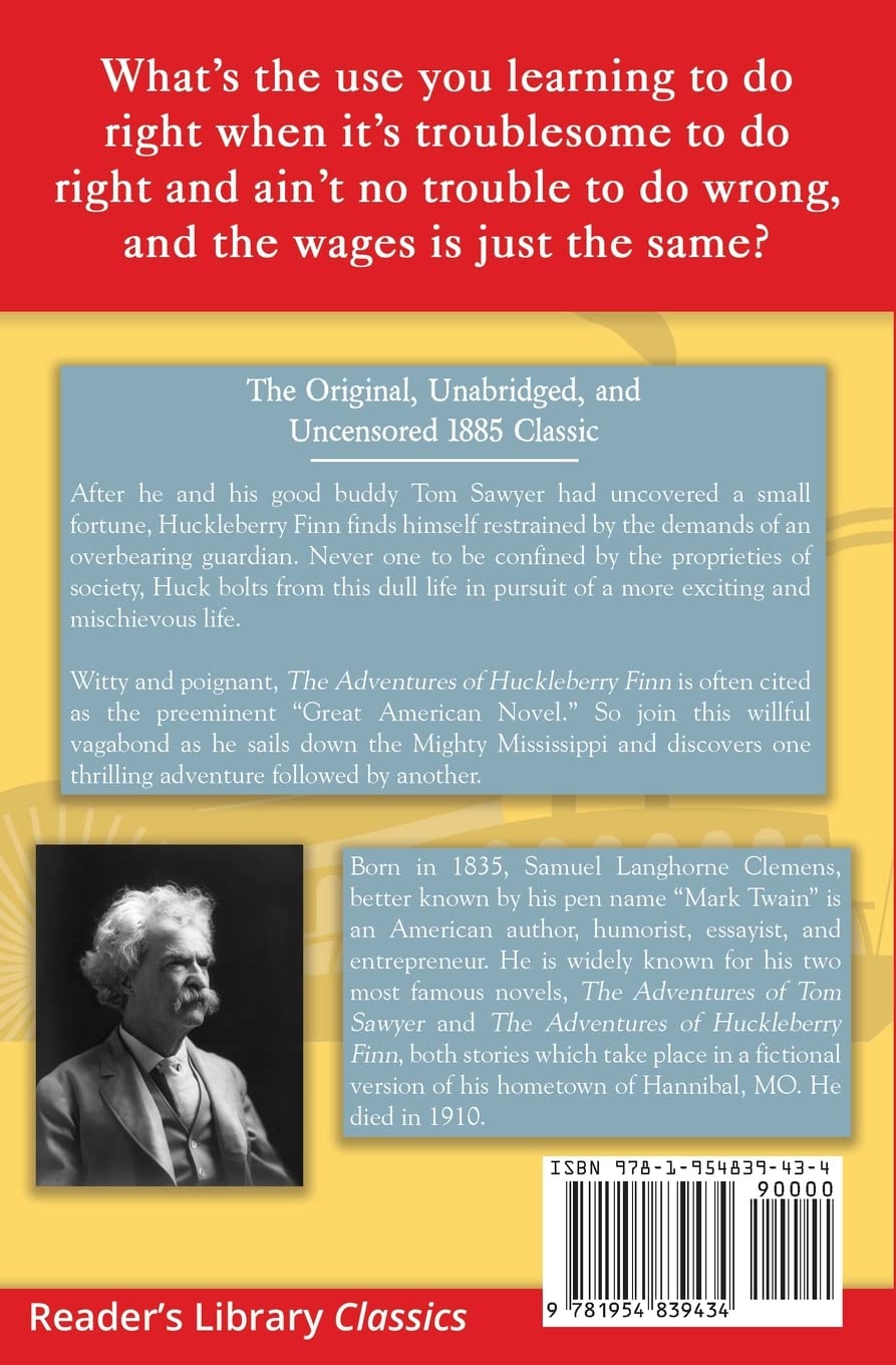 The Adventures of Huckleberry Finn by Mark Twain