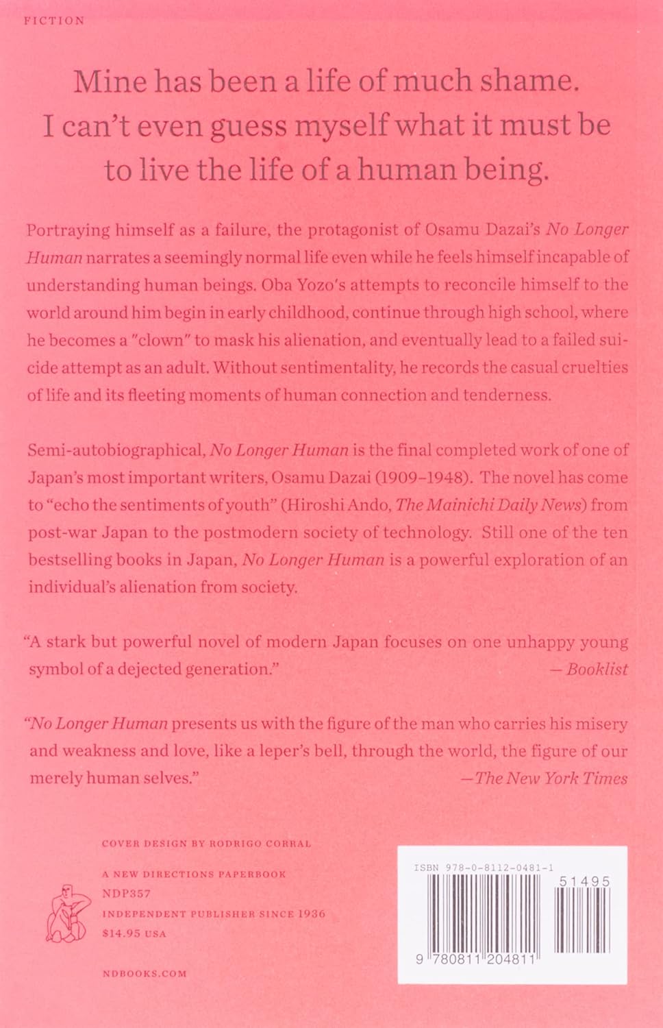 No Longer Human by Osamu Dazai