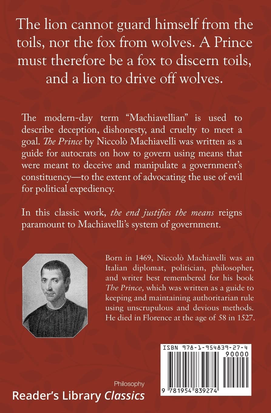 The Prince by Niccolò Machiavelli