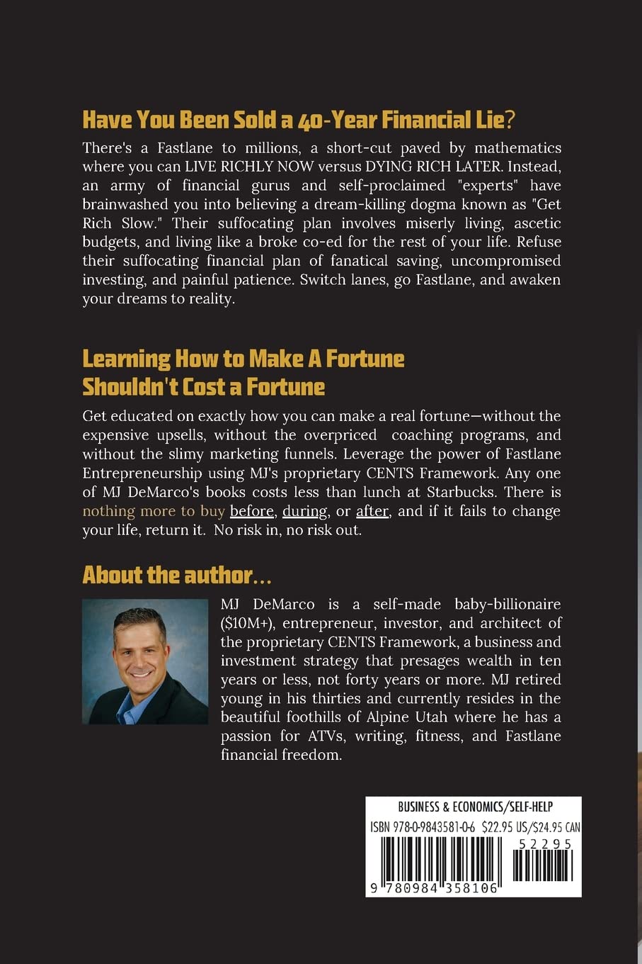The Millionaire Fastlane by MJ DeMarco