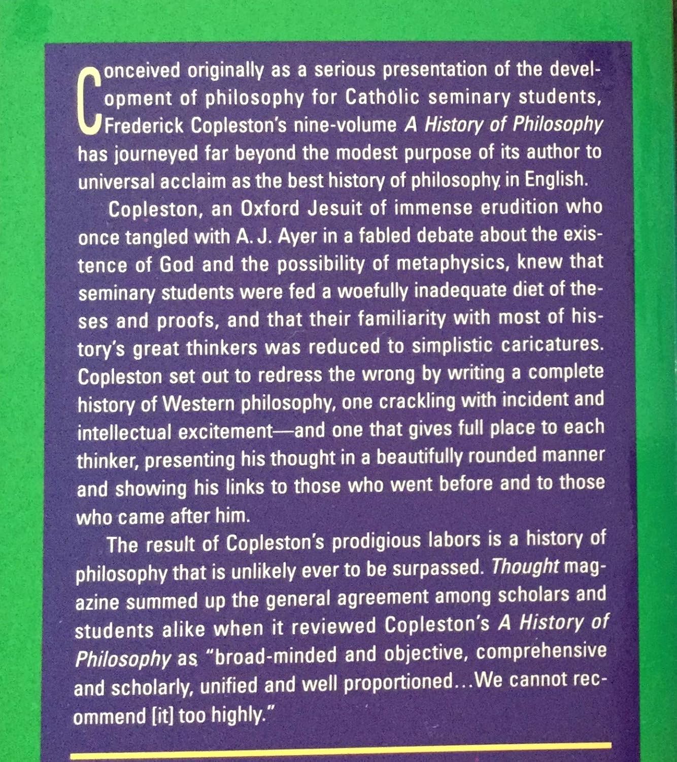 A History of Philosophy, Vol. 8 by Frederick Copleston