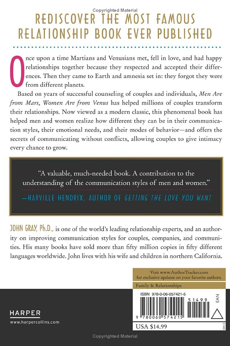 Men Are from Mars, Women Are from Venus by John Gray