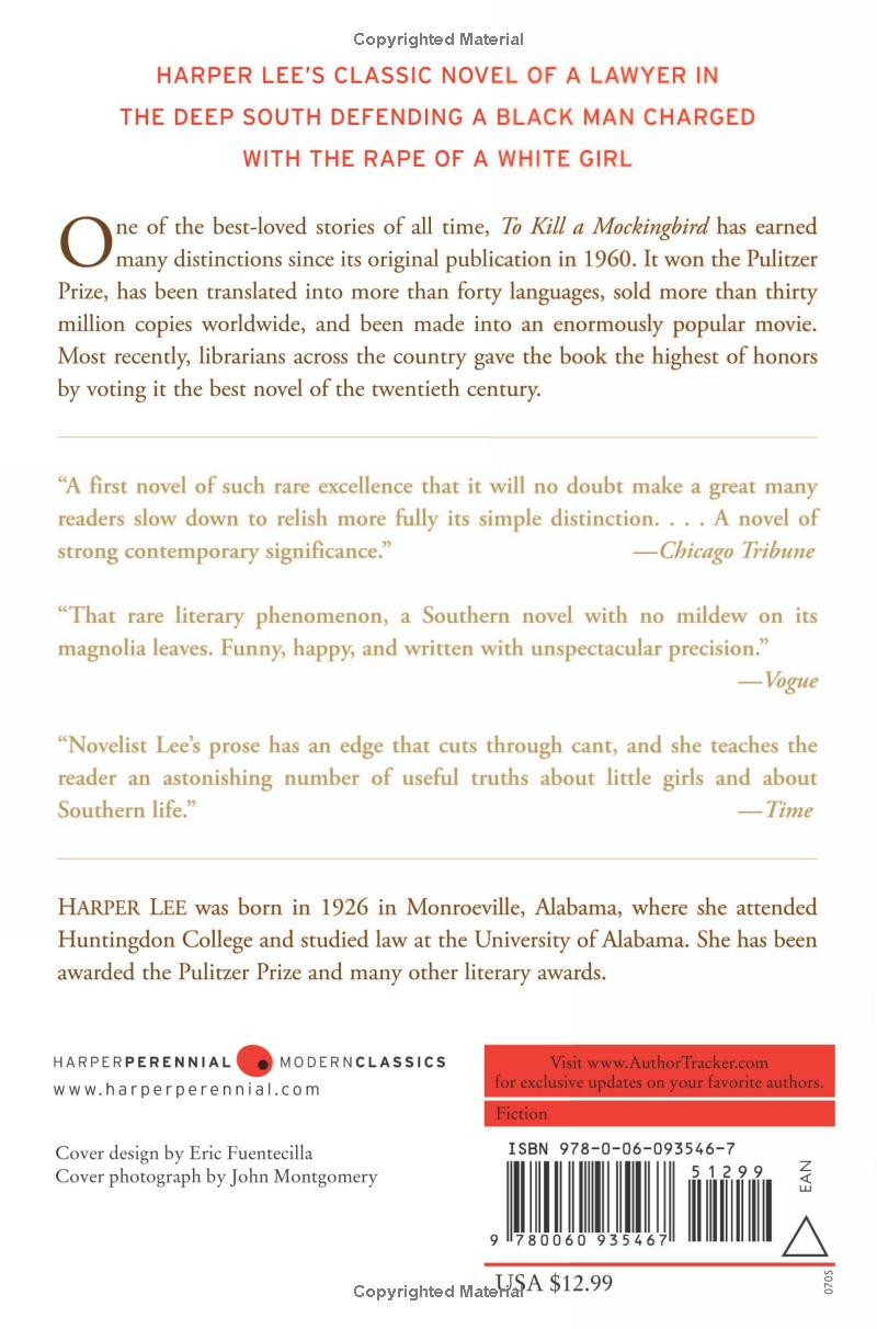 To Kill a Mockingbird by Harper Lee