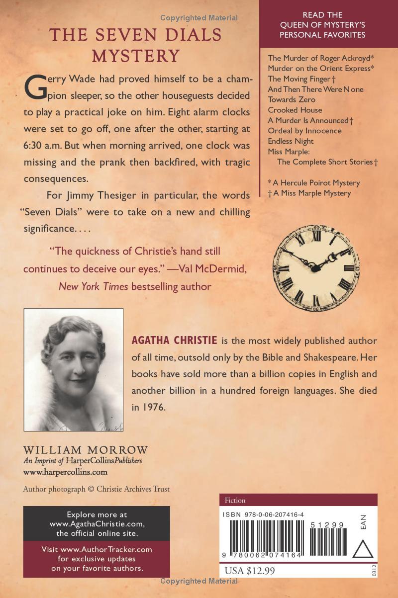 The Seven Dials Mystery by Agatha Christie