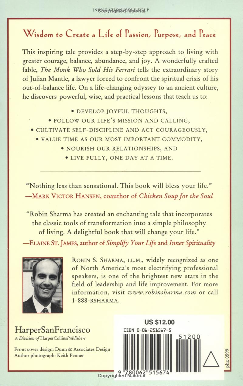 The Monk Who Sold His Ferrari by Robin Sharma