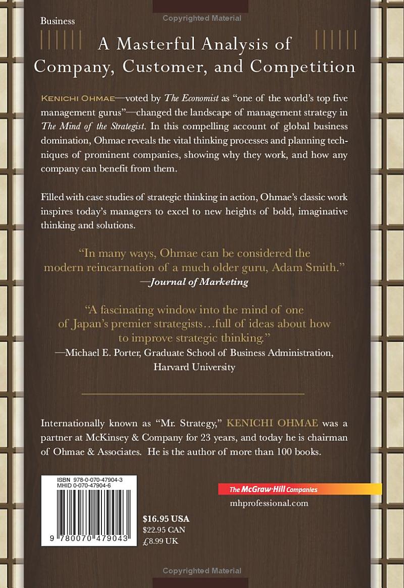 The Mind Of The Strategist by Kenichi OHMAE