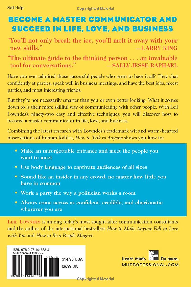 How to Talk to Anyone by Leil Lowndes