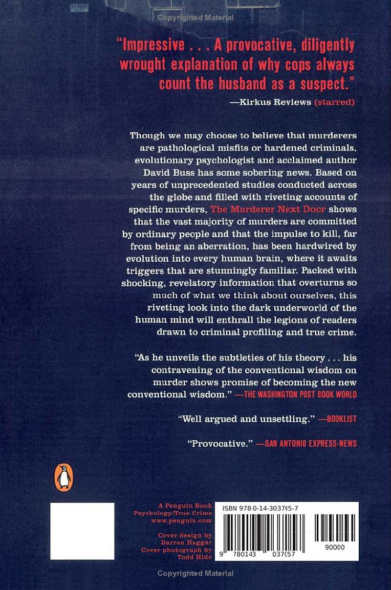 The Murderer Next Door by David M. Buss