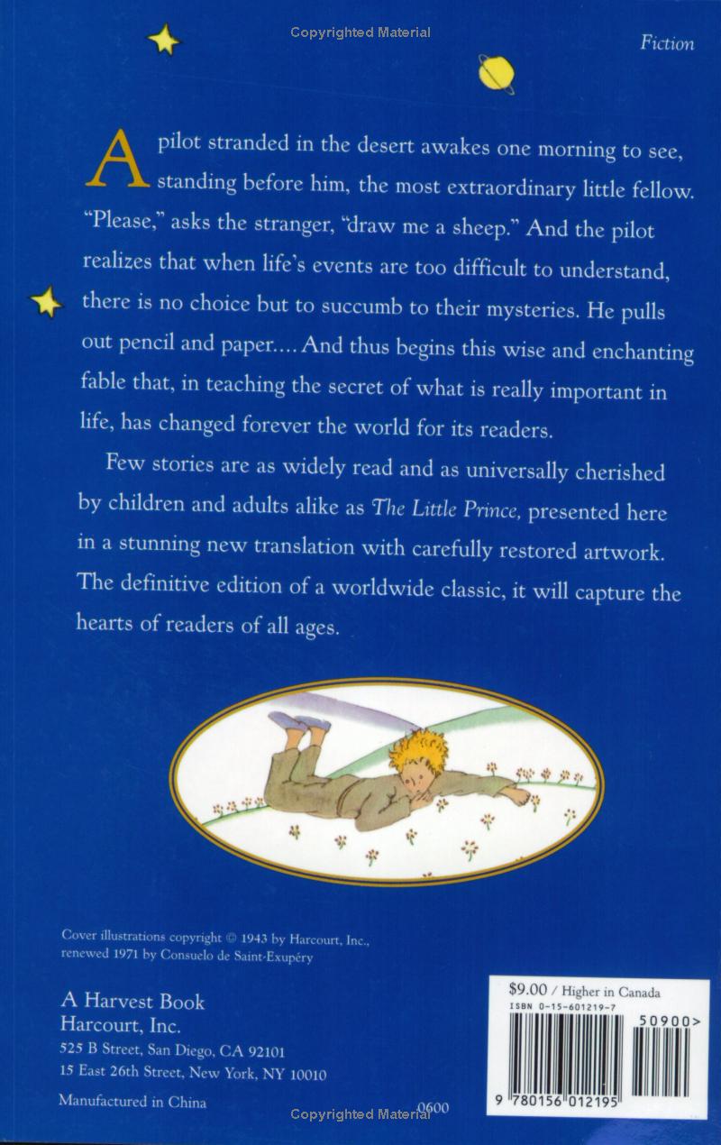 The Little Prince by Antoine de Saint-Exupéry
