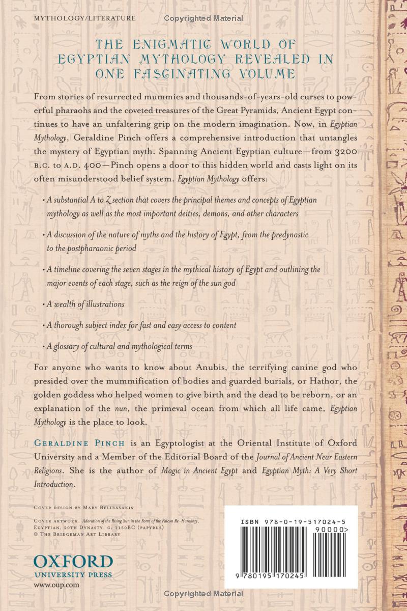 Egyptian Mythology by Geraldine Pinch