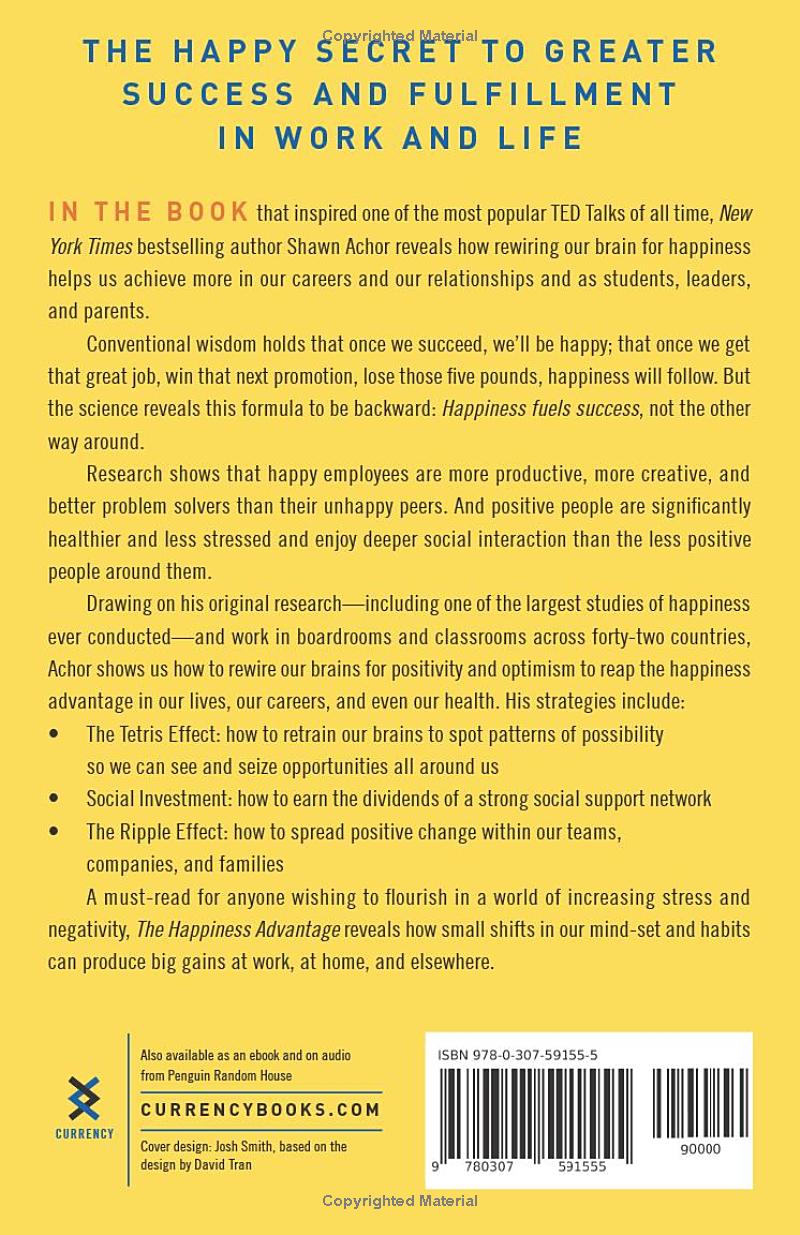 The Happiness Advantage by Shawn Achor