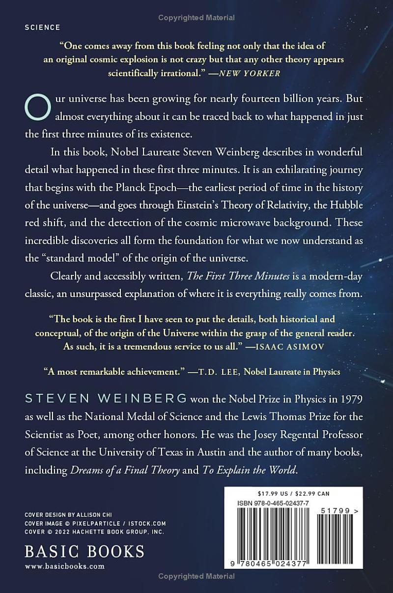 The First Three Minutes by Steven Weinberg