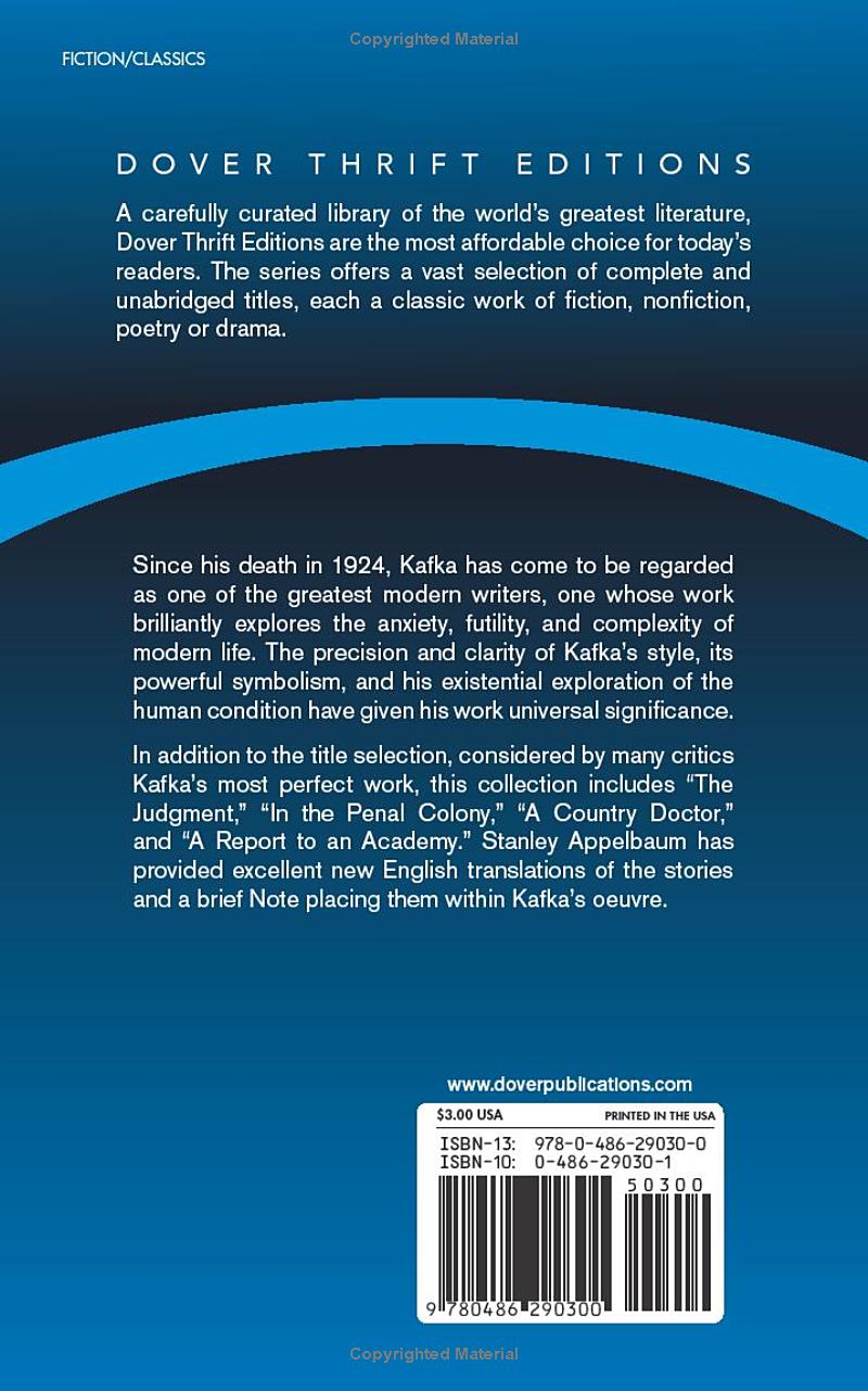 The Metamorphosis by Franz Kafka