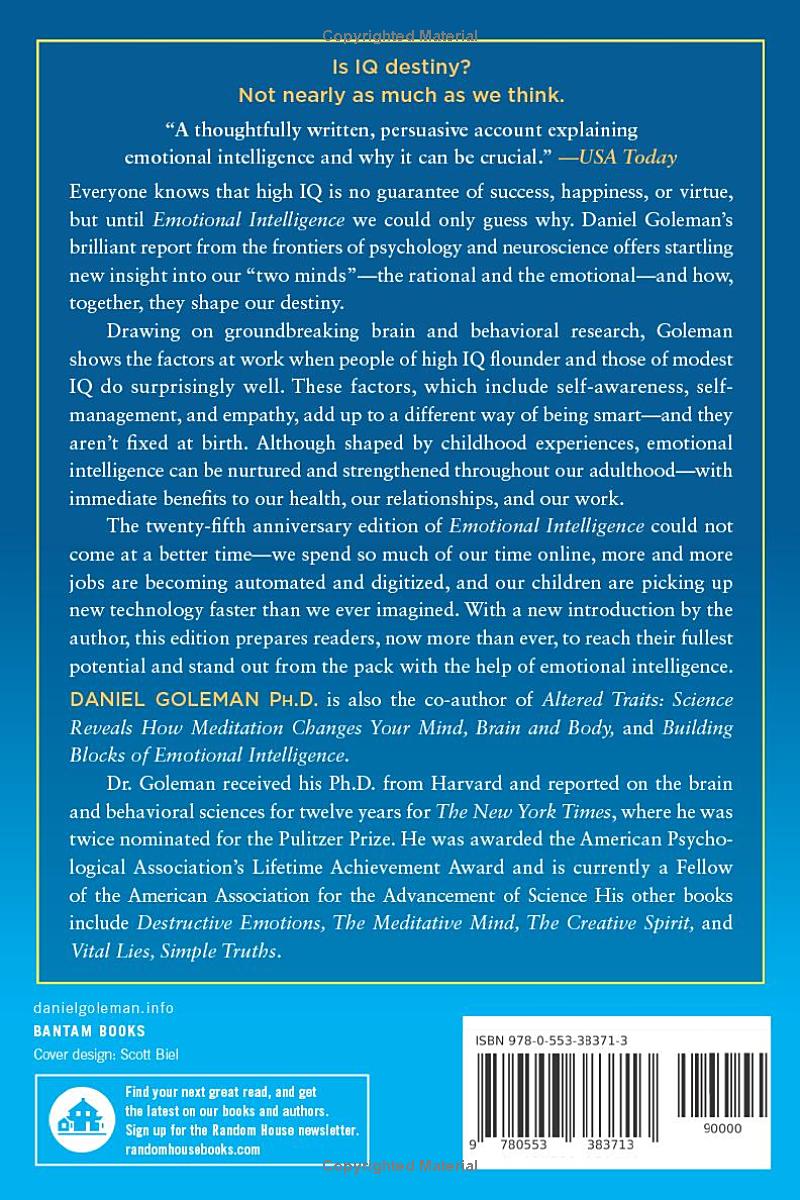 Emotional Intelligence by Daniel Goleman
