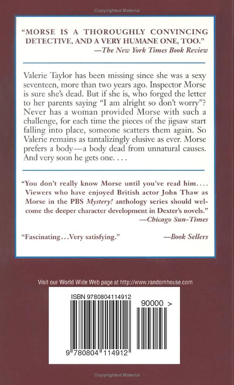 Last Seen Wearing by Colin Dexter