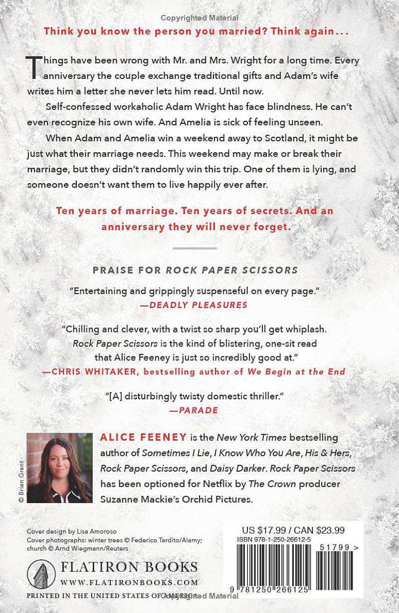 Rock Paper Scissors by Alice Feeney