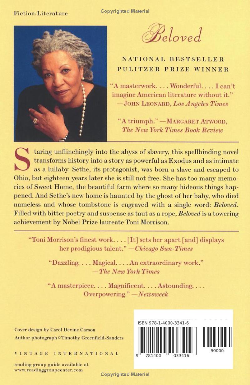 Beloved Toni Morrison by Toni Morrison