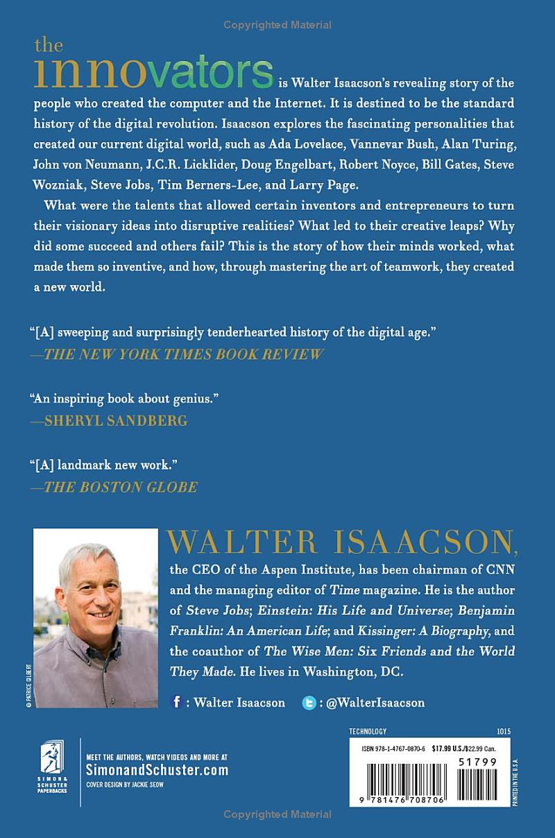 The Innovators by Walter Isaacson
