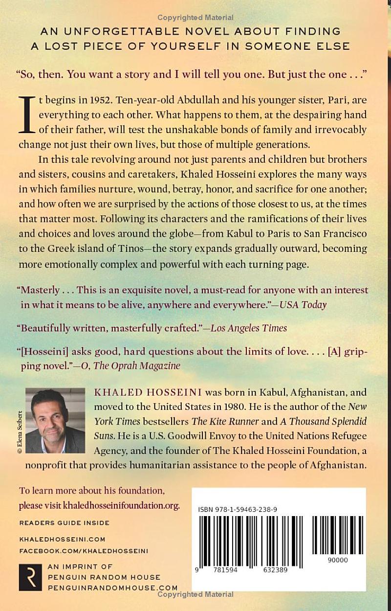 And the Mountains Echoed by Khaled Hosseini