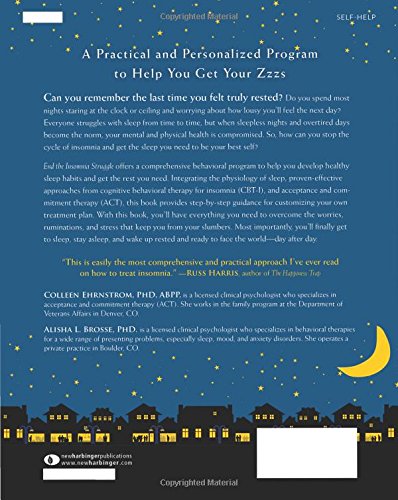 End the Insomnia Struggle by Colleen Ehrnstrom PhD ABPP