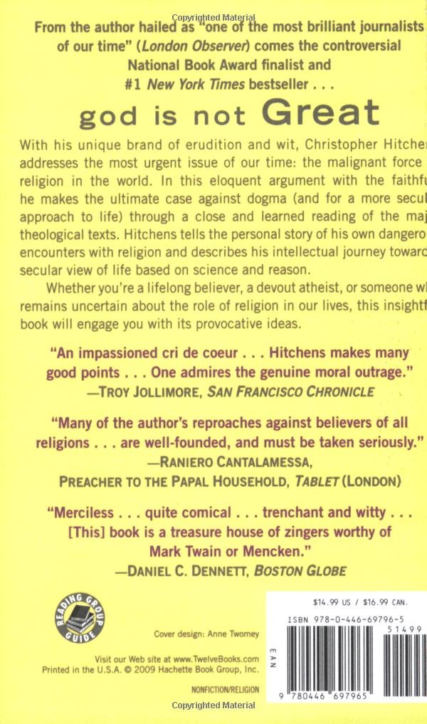 God Is Not Great by Christopher Hitchens