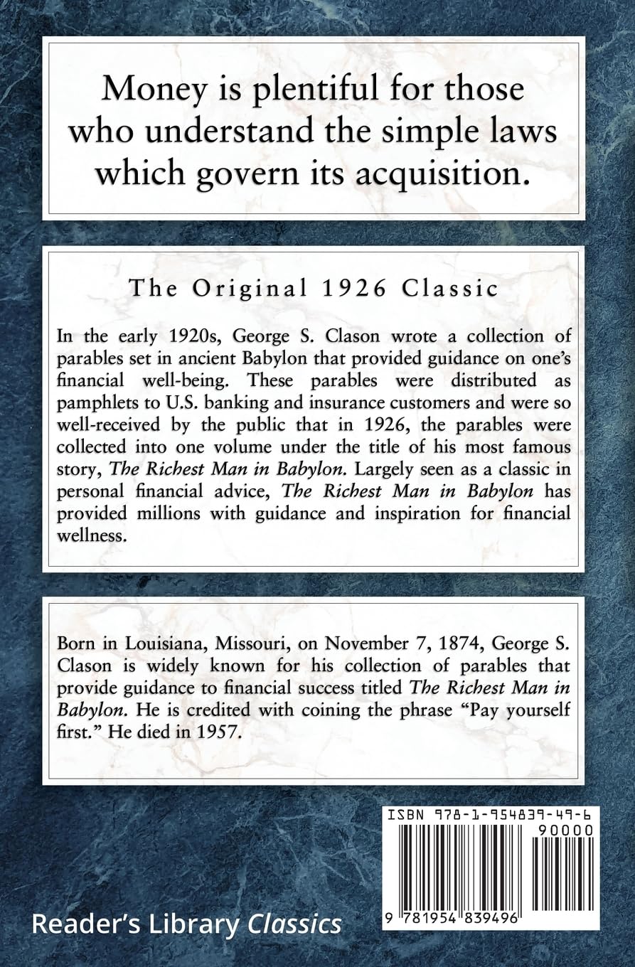 The Richest Man in Babylon by George S. Clason