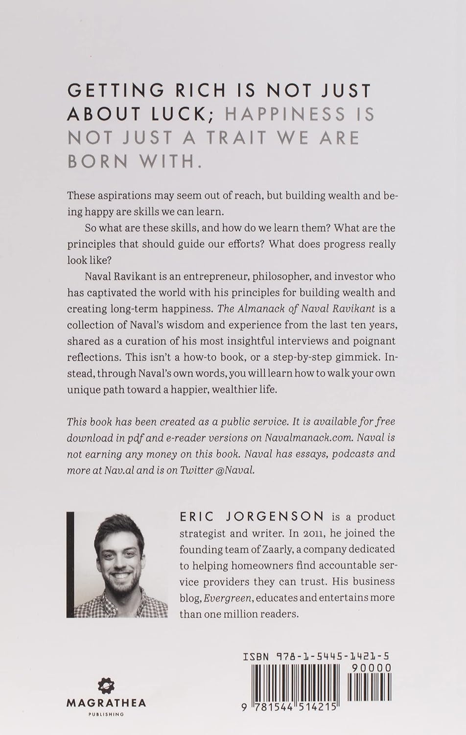 The Almanack of Naval Ravikant by Eric Jorgenson